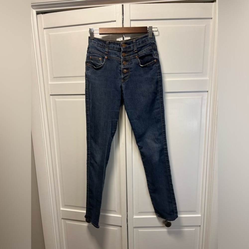 Judy Blue Button Fly Jeans Size Juniors 3 Color Blue